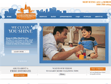 Tablet Screenshot of goodimpressionscleaning.com